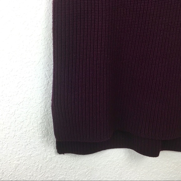 ‼️LAST CHANCE‼️Chunky Burgundy Wool Sweater - Picture 5 of 6